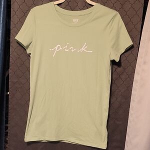 PINK Victoria's Secret Light Green Tee
